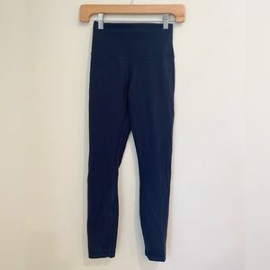 Lululemon Wunder Train Navy High-Waisted Leggings